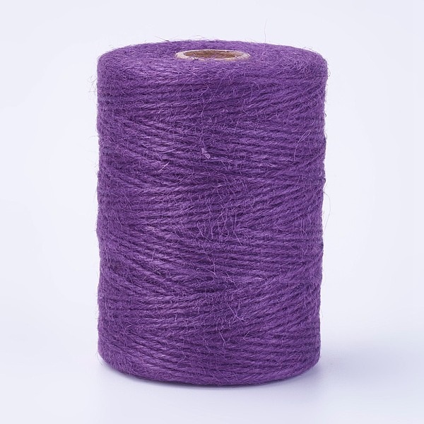 

PandaHall Jute Cord, Jute String, Jute Twine, for Jewelry Making, Purple, 2mm, about 200m/bundle Jute Purple