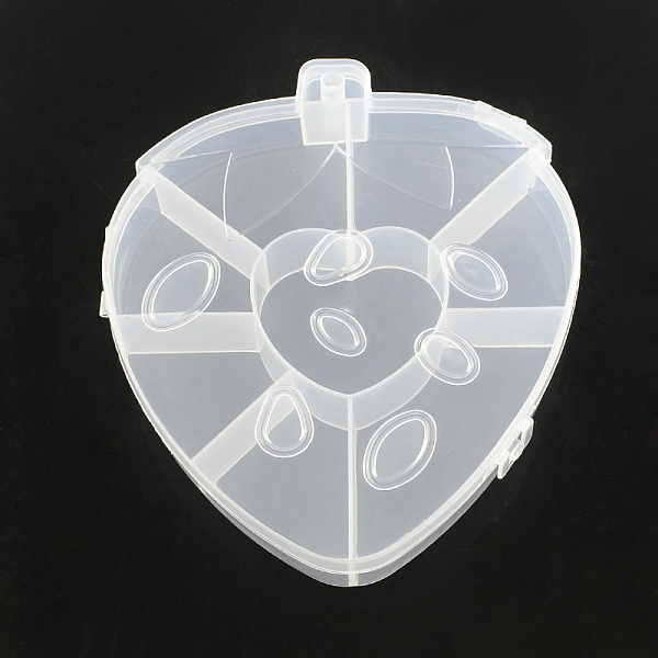 

PandaHall Strawberry Plastic Bead Storage Containers, 8 Compartments, Clear, 17.6x14.8x2.5cm Plastic Fruit Clear