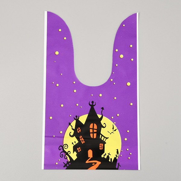 

PandaHall Halloween Theme Plastic Bags, for Halloween Party Sweets Snack Gift Ornaments, Halloween Themed Pattern, 22.6x13.5cm, 50pcs/bag...