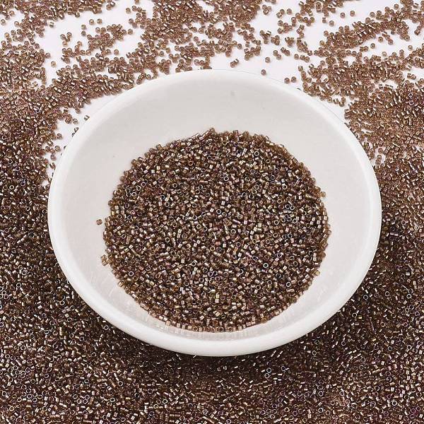 

PandaHall MIYUKI Delica Beads, Cylinder, Japanese Seed Beads, 11/0, (DB1759) Sparkling Beige Lined Amethyst AB, 1.3x1.6mm, Hole: 0.8mm..., Purple