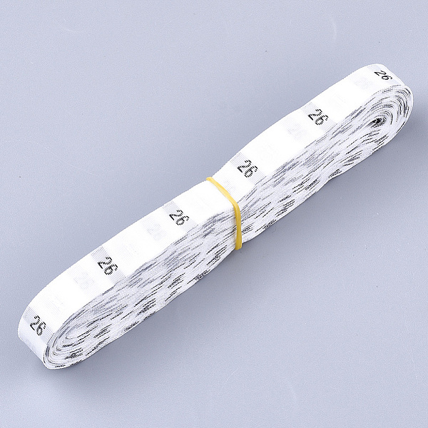 

PandaHall Clothing Size Labels(26), Garment Accessories, Size Tags, White, 12.5mm, about 10000pcs/bag Cloth White