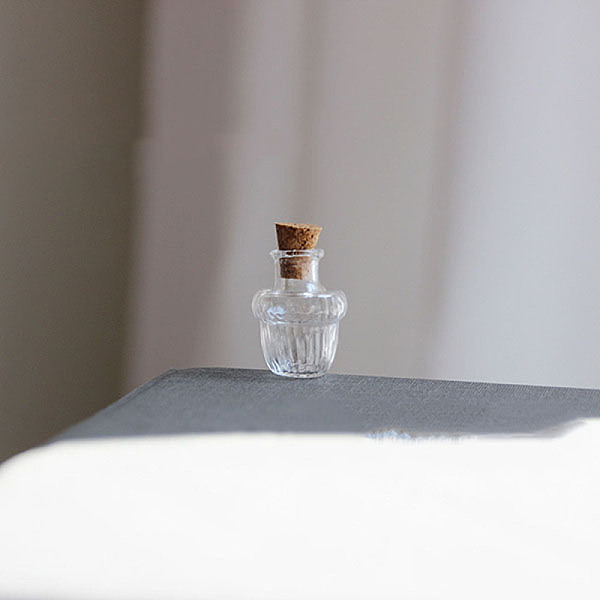 

PandaHall Miniature Glass Bottles, with Cork Stoppers, Empty Wishing Bottles, for Dollhouse Accessories, Jewelry Making, Clear, 26x18mm...