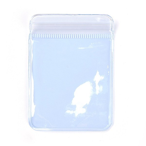 

PandaHall Rectangle PVC Zip Lock Bags, Resealable Packaging Bags, Self Seal Bag, Light Blue, 8x6cm, Unilateral Thickness: 4.5 Mil(0.115mm)...