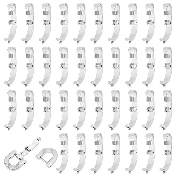 

PandaHall UNICRAFTALE 50Pcs Fold Over Clasps 11.5mm Long Stainless Steel Jewelry Clasps Metal Jewelry Extender Micro Fold Over Clasps...