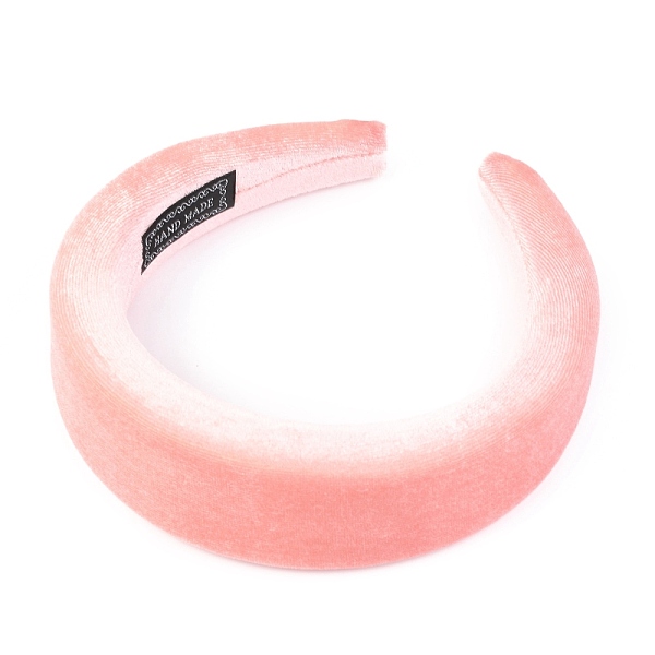 

PandaHall Flocking Cloth Sponge Thick Hairbands, for DIY Woman Hair Accessories , Pink, 14~42mm, Inner Diameter: 145x125mm Cloth Pink