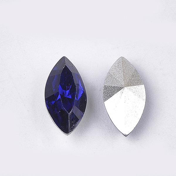 

PandaHall Pointed Back Resin Rhinestone Cabochons, Back Plated, Faceted, Horse Eye, Cobalt, 11.5~12x5.5~6x4mm, about 700pcs/bag Resin Horse..., Blue