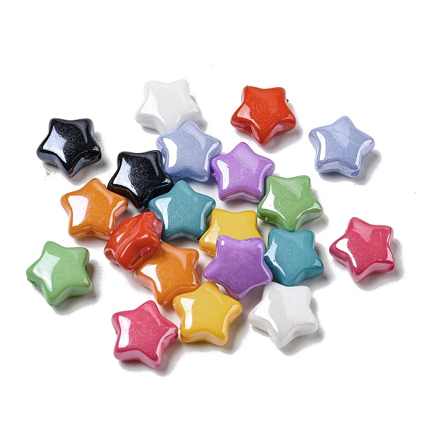 

PandaHall UV Plating Acrylic Beads, Star, Mixed Color, 10x11x5mm, Hole: 1.4mm Acrylic Star Multicolor