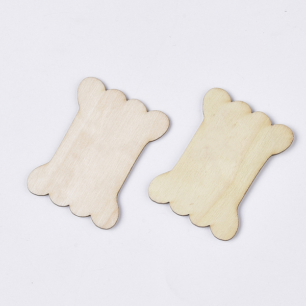 

PandaHall Undyed Unfinished Wooden Thread Winding Boards, for Cross-Stitch, Bone, PapayaWhip, 53.5x40.5x2mm Wood Orange