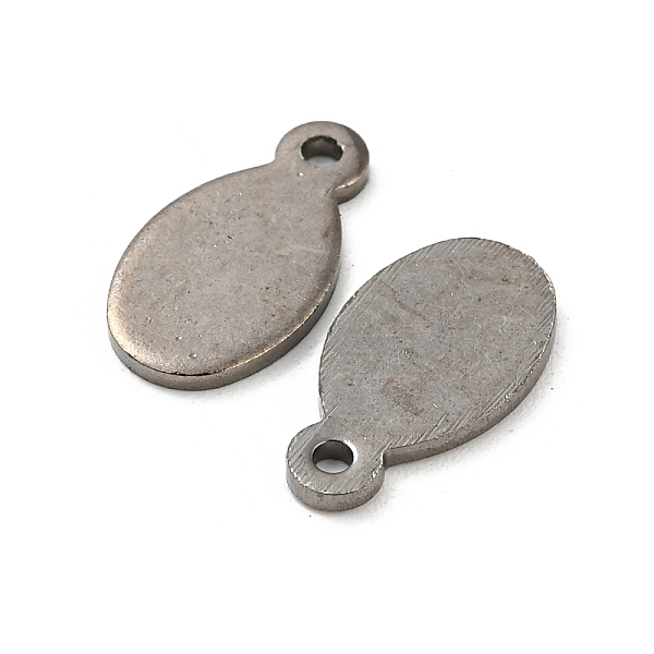 

PandaHall Brass Stamping Blank Tag Pendants, Soldered, Oval, Gunmetal, 13x7x1mm, Hole: 1.3mm Brass Oval