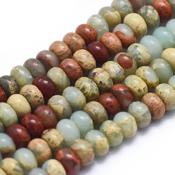 Natural Aqua Terra Jasper Beads Strands