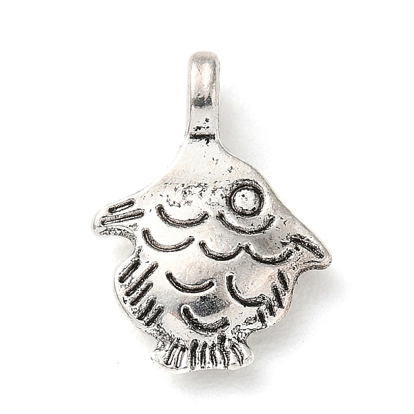 

PandaHall Tibetan Style Alloy Pendants, Fish, Antique Silver, 15x11x4mm, Hole: 1.8mm, about 609pcs/500g Alloy Fish