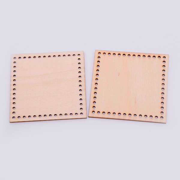 

PandaHall Wooden Basket Bottoms, Crochet Basket Base, for Basket Weaving Supplies and Home Decoration Craft, Sqaure, BurlyWood, 60x60x1.5mm..., Orange