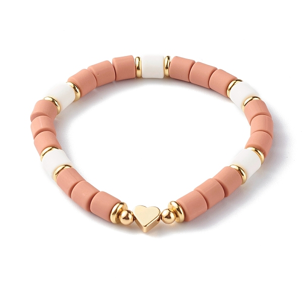 Handmade Polymer Clay Beads Stretch Bracelets