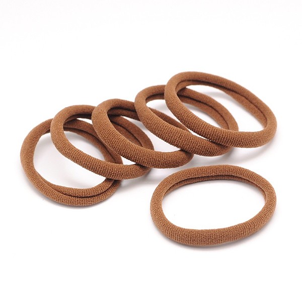 

PandaHall Girl's Hair Accessories, Nylon Thread Elastic Fiber Hair Ties, Ponytail Holder, Camel, 34mm Elastic Fibre Brown