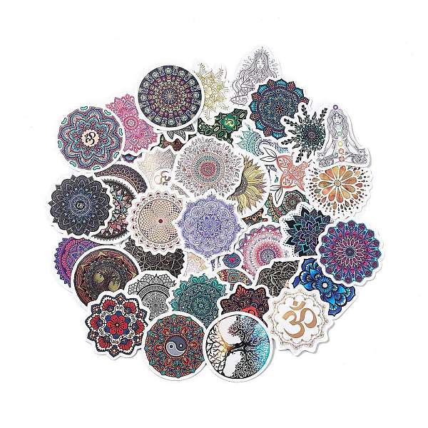 

PandaHall Paper Sticker Label Set, Adhesive Label Stickers, for Suitcase & Skateboard & Refigerator Decor, Yoga Pattern, Yoga Pattern...