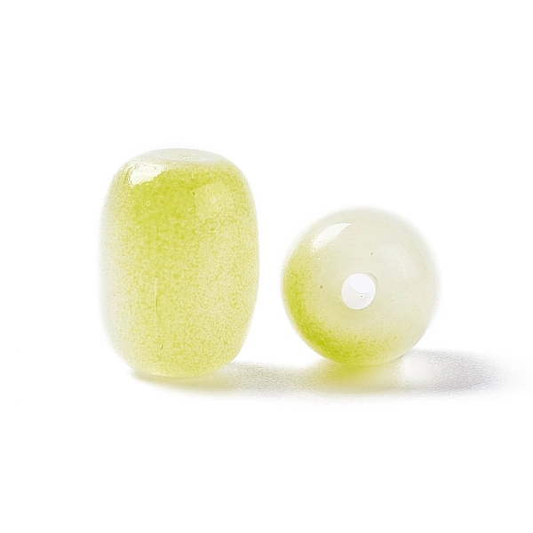 

PandaHall Opaque Glass Beads, Barrel, Yellow, 10x8mm, Hole: 1.6mm Glass Barrel Yellow