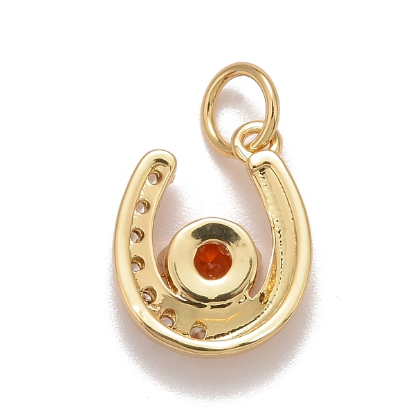 

PandaHall Rack Plating Brass Clear Cubic Zirconia Pendants, Cadmium Free & Nickel Free & Lead Free, Long-Lasting Plated, with Jump Ring...
