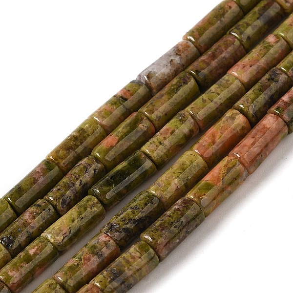 Natural Unakite Bea… - image