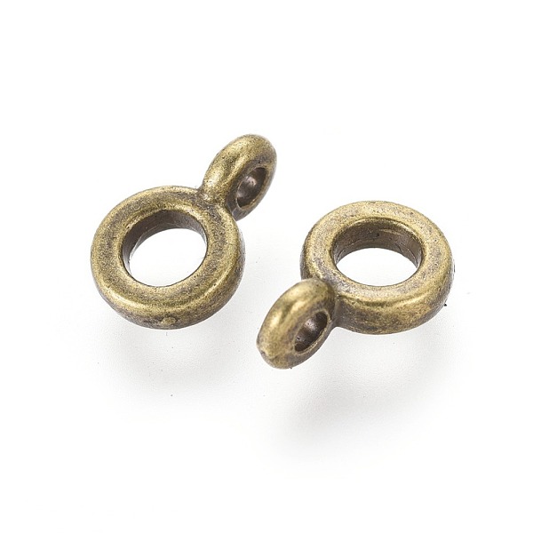 

PandaHall Tibetan Style Hangers, Bail Beads, Rondelle, Antique Bronze, Lead Free and Nickel Free, 6.5x2mm, Hole: 2mm, Inner Diameter: 3mm...