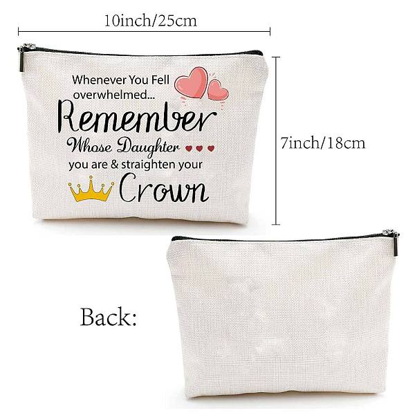 

PandaHall 12# Cotton-polyester Bag, Stroage Bag, Rectangle, Crown Pattern, 18x25cm Cloth Crown
