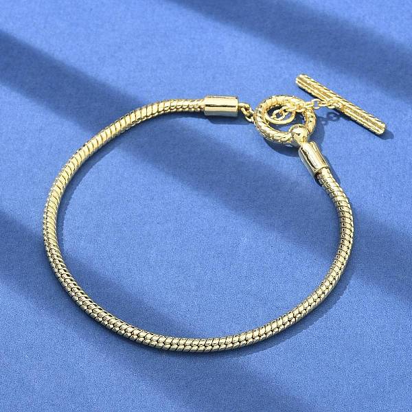 Pulseras De Cadena De Serpiente De Latón Para Hombres Y Mujeres