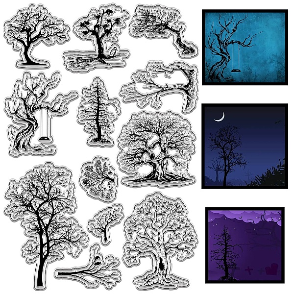 

PandaHall Custom PVC Plastic Clear Stamps, for DIY Scrapbooking, Photo Album Decorative, Cards Making, Stamp Sheets, Film Frame, Tree...