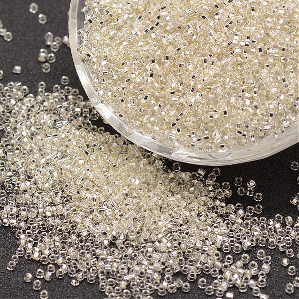 

PandaHall 8/0 Round Glass Seed Beads, Silver Lined Square Hole, Transparent Colours, Clear, 2.8~3.2mm, Hole: 1.0mm, about 15000pcs/pound...