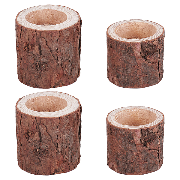Wood Candle Holders - image