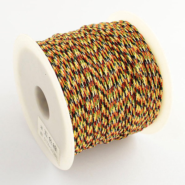

PandaHall Braided Nylon Cord for Chinese Knot Making, Royal Blue, 1.5mm, about 109.36 yards(100m)/roll Nylon Blue