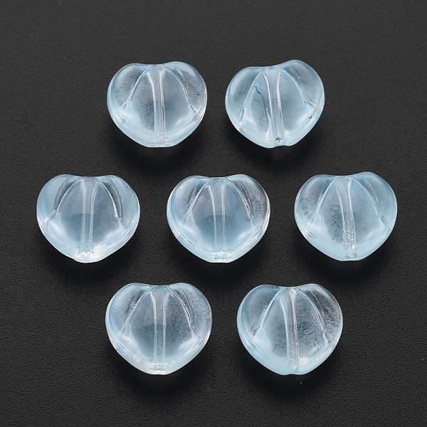 

PandaHall Transparent Glass Beads, Heart, Light Blue, 10.5x12x6.5mm, Hole: 1mm Glass Heart