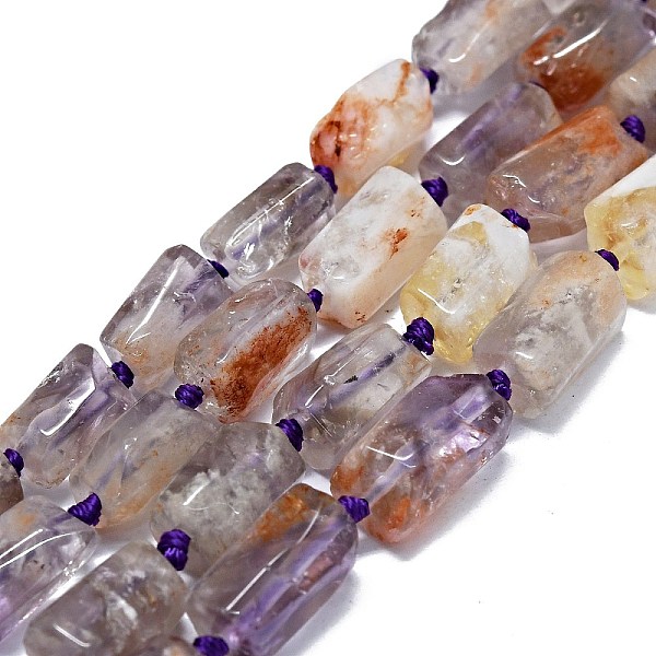 

PandaHall Natural Ametrine Beads Strands, Nuggets, 11~13x7~8mm, Hole: 0.8mm, about 26~30pcs/strand, 16.54''(42cm) Ametrine Nuggets