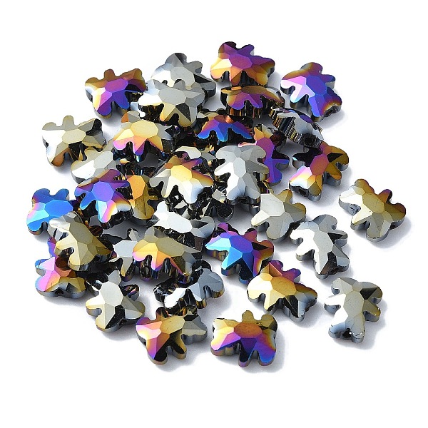 

PandaHall Electroplate Glass Beads, AB Color Plated, Bear, Black, 9.5x8.5x4mm, Hole: 1.2mm Glass Bear Black