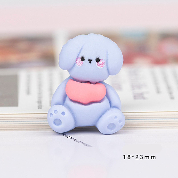 

PandaHall Opaque Resin Cabochons, Lavender, Dog Pattern, 23x18mm Resin Dog Purple