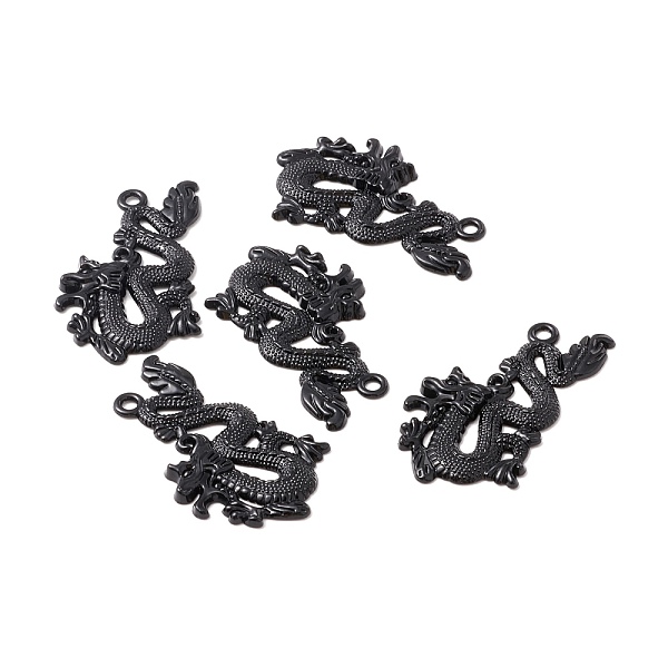 

PandaHall Alloy Pendents, Dragon, Electrophoresis Black, 48x35.5x2.5mm, Hole: 3mm Alloy Dragon