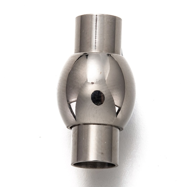 

PandaHall 304 Stainless Steel Magnetic Clasps with Glue-in Ends, Column, Stainless Steel Color, 18.5x10mm, Hole: 5mm 304 Stainless Steel...