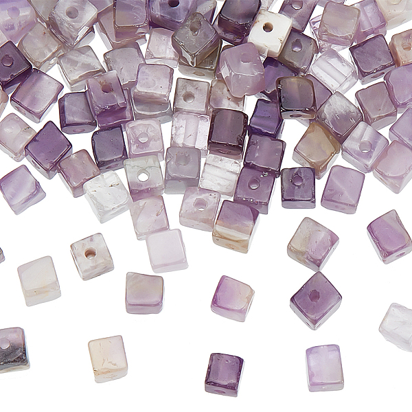 

PandaHall GOMAKERER 1 Strand Natural Chevron Amethyst Beads Strands, Cube, 3~4.5x3~4.5x3~5mm, Hole: 0.8~1mm, about 89~97pcs/strand...