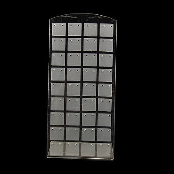 

PandaHall Organic Glass Earring Stands Displays, L-Shaped Earring Display Stand, Clear, 90x67x195mm Plastic Clear