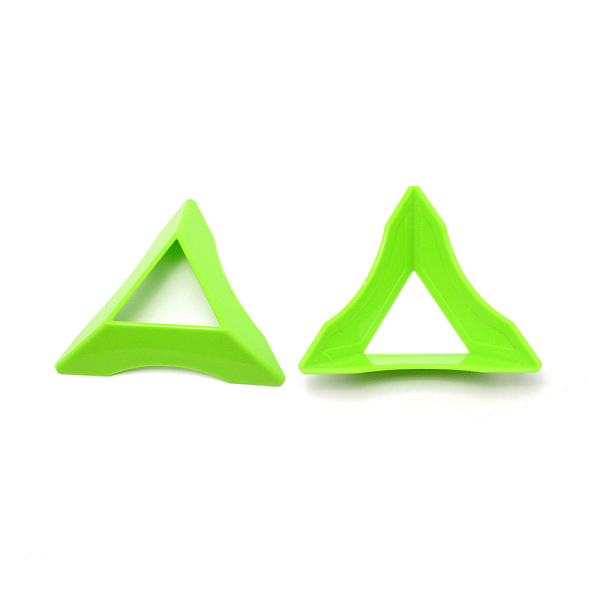 

PandaHall Plastic Display Stand, Triangle, Lime, 6.5x7.6x1.8cm, Inner Diameter: 2.9x3.4cm Plastic Green