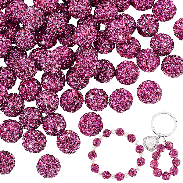 100Pcs Pave Disco B… - image