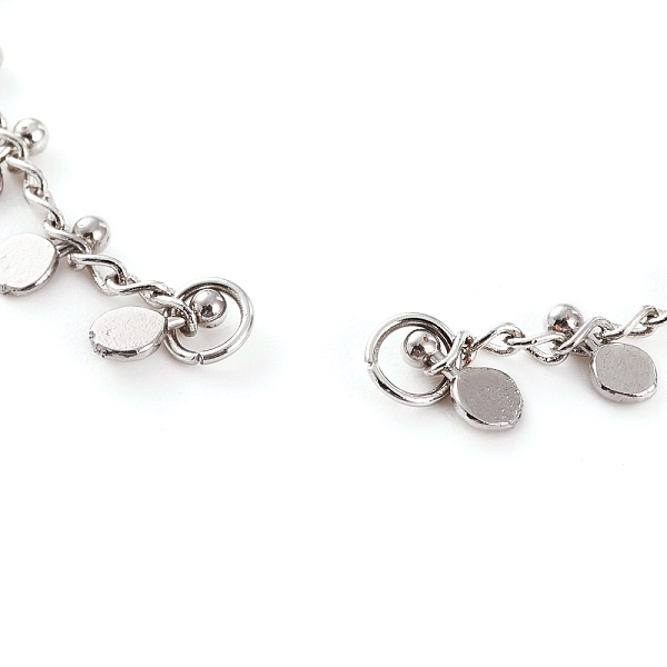 

PandaHall Brass Curb Chains Bracelet Makings, with Flat Round Charms, 304 Stainless Steel Lobster Claw Clasps, Chain Extender & Jump Rings...
