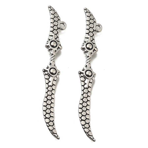 

PandaHall Tibetan Style Alloy Big Pendants, Cadmium Free & Lead Free, Dart, Antique Silver, 58.5x8x4mm, Hole: 1.5mm, about 171pcs/500g Alloy...