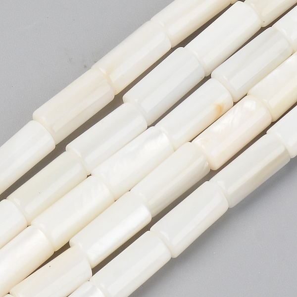 

PandaHall Natural Freshwater Shell Beads Strands, Column, Seashell Color, 10x5mm, Hole: 0.9mm, about 38pcs/Strand, 14.96 inch(38cm)...