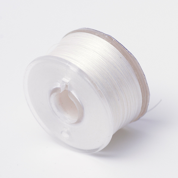 

PandaHall Special Coated Polyester Beading Threads for Seed Beads, Linen, 0.1mm, about 50yards/roll Polyester Brown