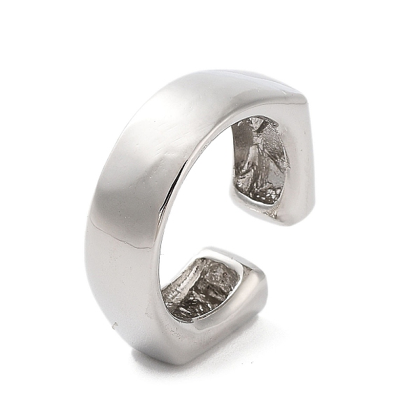 

PandaHall Rack Plating Brass Cuff Rings, Long-Lasting Plated for Women, Lead Free & Cadmium Free, Platinum, 7.5mm, US Size 7 3/4(17.9mm)...