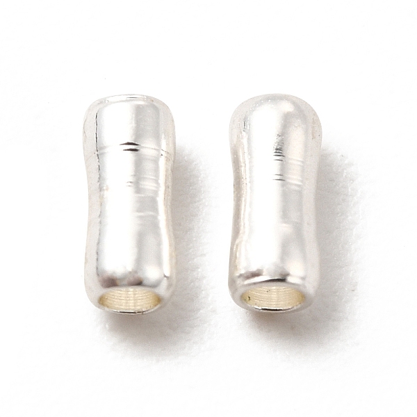 

PandaHall Rack Plating Brass Beads, Long-Lasting Plated, Cadmium Free & Lead Free, Column, Silver, 4.5x2mm, Hole: 1.2mm Brass Column