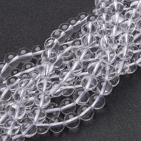 

PandaHall Natural Grade AB Quartz Crystal Beads Strands, Rock Crystal Beads, Round, Clear, about 8mm in diameter, hole: 1mm, about...