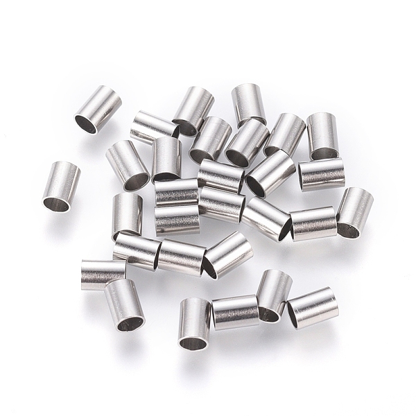

PandaHall 304 Stainless Steel Tube Beads, Stainless Steel Color, 5x3.5mm, Hole: 2.5mm 304 Stainless Steel Tube