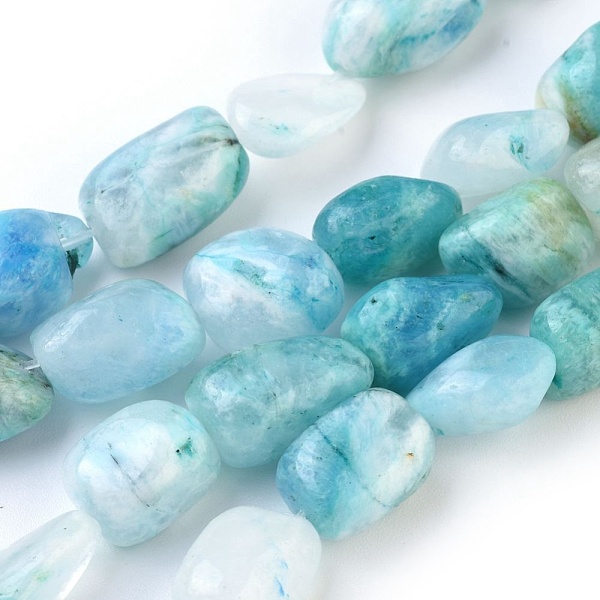 

PandaHall Natural Hemimorphite Beads Strands, Tumbled Stone, Nuggets, 11~20x7~13mm, Hole: 1mm, about 29~30pcs/strand, 15.3~15.7 inch...