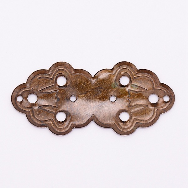 

PandaHall Iron Box Corner Protectors, with Nails, For Furniture Jewelry Box Decoration, Antique Bronze, 24x51.5x0.5mm, Hole: 2.8mm and 1.6mm...