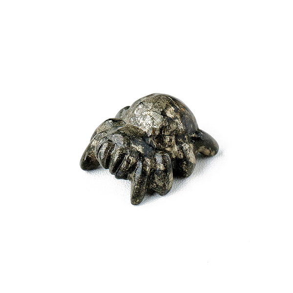 

PandaHall Natural Chalcopyrite Sculpture Display Decorations, for Home Office Desk, Spider, 30x25mm Chalcopyrite Spider